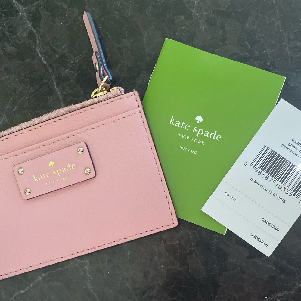 Kate Spade Blush Pink Key & Card Holder